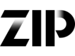 Zip primary logo black