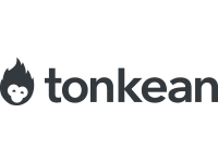 Tonkean logo featuring a simple, stylized monkey face inside a flame-like shape to the left of the word tonkean in bold, lowercase letters, highlighting Tonkean’s innovative branding. Sourcing, Procurement, 3rd Party Risk