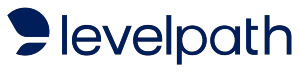 Levelpath logo with a stylized dark blue leaf icon to the left of the word levelpath, written in lowercase dark blue letters, symbolizing growth on a light background. Sourcing, Procurement, 3rd Party Risk