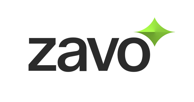 The word zavo in bold black letters, with a green, shiny diamond shape above and to the right of the o on a light gray background. Sourcing, Procurement, 3rd Party Risk