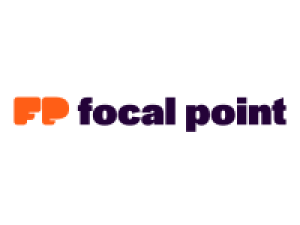 Logo with bold orange letters FP on the left and the words focal point in dark purple lowercase text to the right, featuring a light gray background. Sourcing, Procurement, 3rd Party Risk